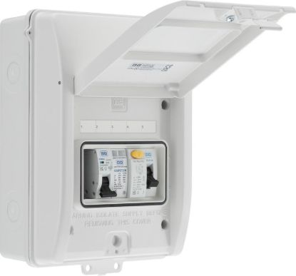 BG SyncEV White EV Consumer Unit - 40A RCD, 40A MCB, SPD (CFEV5AW-01)