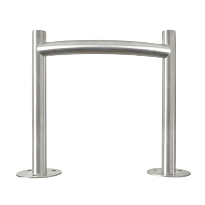 Stainless Steel "H" Shape EV ChargePoint Protector - Surface Mount, 500mm x 498mm