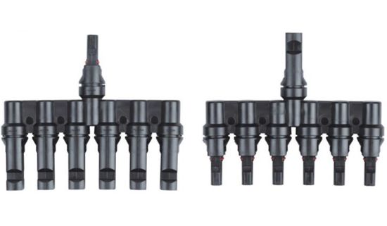 T2-Branch MC4 Solar Connectors for Parallel PV Systems