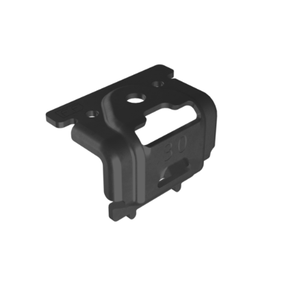 Esdec FlatFix Fusion End Clamp 30mm - Black Aluminium