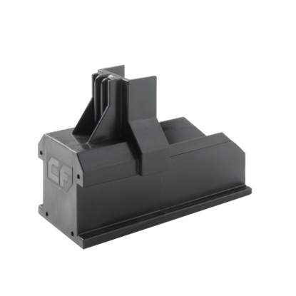 Esdec ClickFit Evo Black Rail End Cap - Sleek Finish