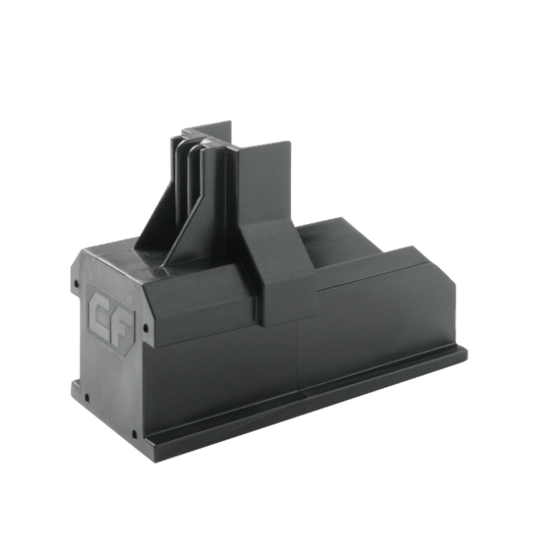 Esdec ClickFit Evo Black Rail End Cap - Sleek Finish