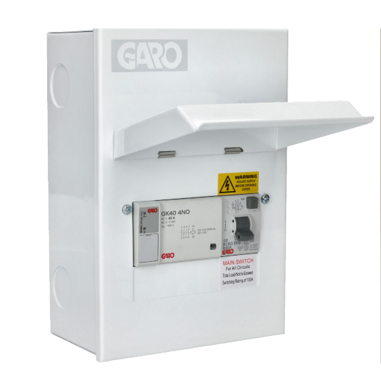 Garo EV Consumer Unit - 40A Type A RCBO, PME Detection (G6EV40PME)