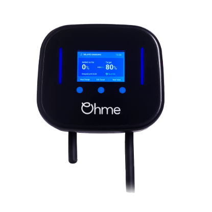 Ohme Home Pro 7.4kW Smart EV Charger with 8m Tethered Type 2 Cable