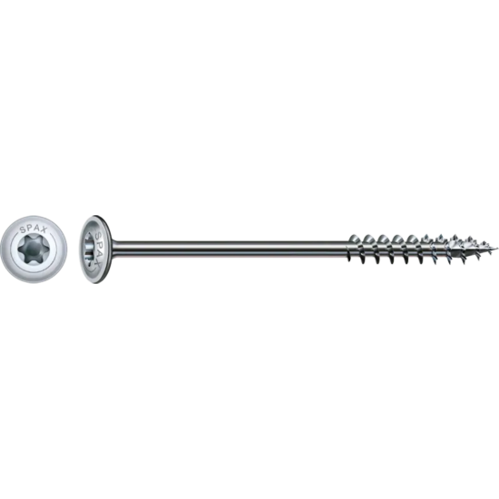 SPAX WIROX T-STAR Washer Head Screw 6.0x80mm Box = 100