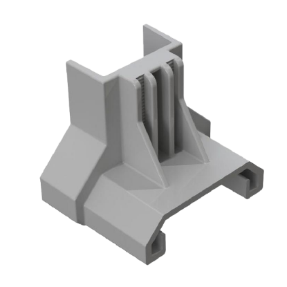 Esdec ClickFit Evo Grey End Clamp Adapter - Trapezoidal | Fast Install