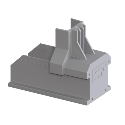 Esdec ClickFit Evo Grey Rail End Cap - Tool-Free Finish