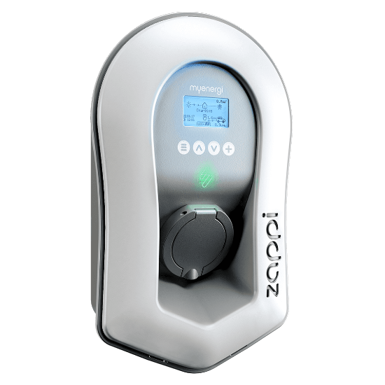 myenergi Zappi (Untethered White): Smart Solar EV Charger (7kW/22kW)